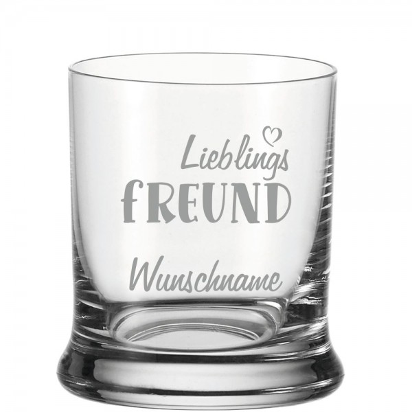 Personalisiertes Whiskyglas Von Leonardo Fur Den Lieblings Freund Mit Wunschnamen Jetzt Online Kaufen Trendgravur De